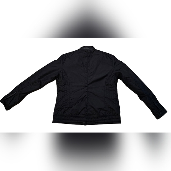 Land Rover Black Racing Driving Jacket Coat Women Sz 10 England Jaguar Nylon Zip - Picture 8 of 8